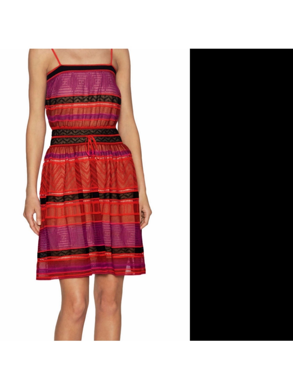Missoni Red & Purple Striped Summer Dress